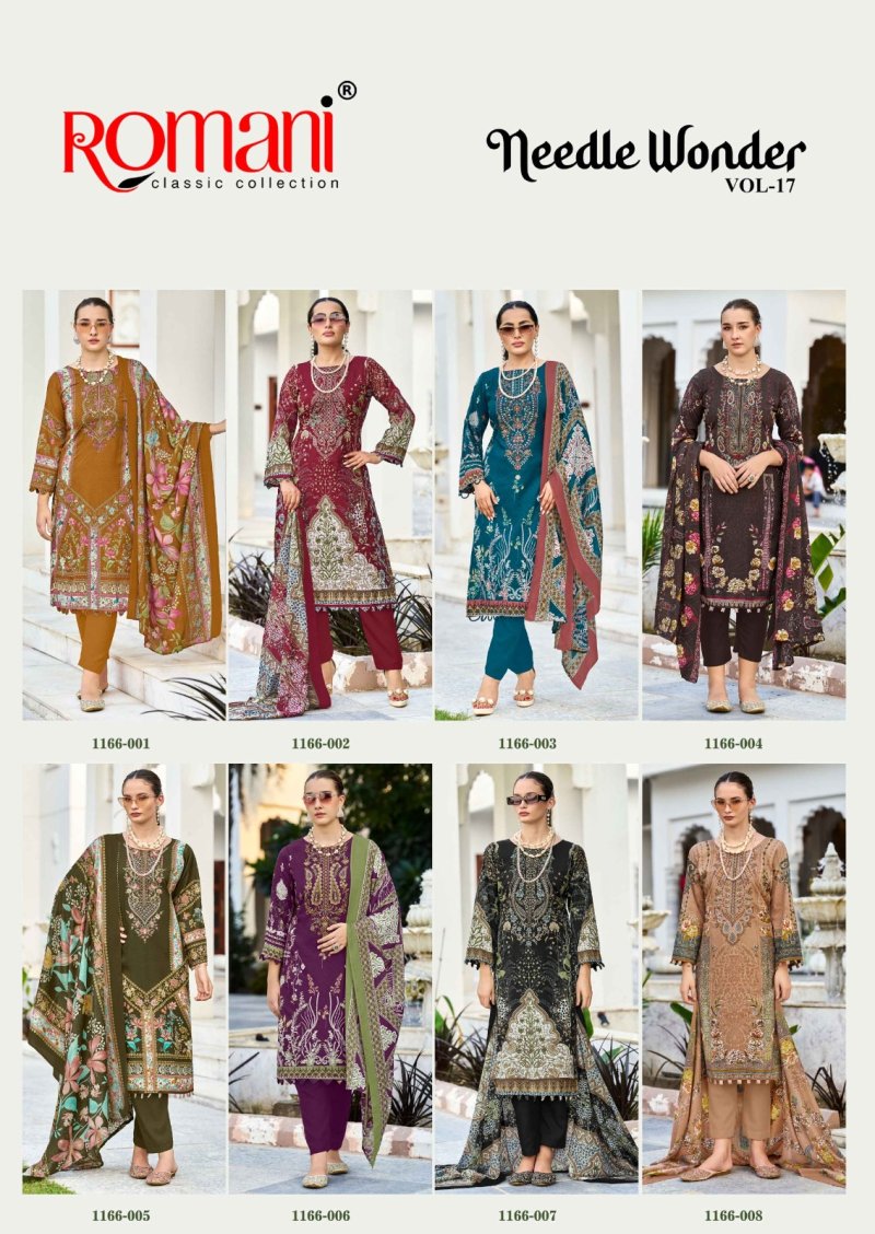 Needle Wonder Vol 17 By Romani Cotton Readymade Pakistani Suits 